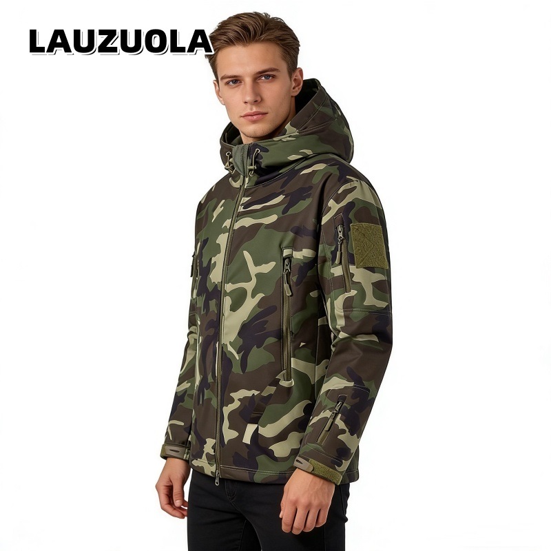 Outdoor Hunting Hoodie - 남성용 카모플라주 방수 재킷 2026 신상