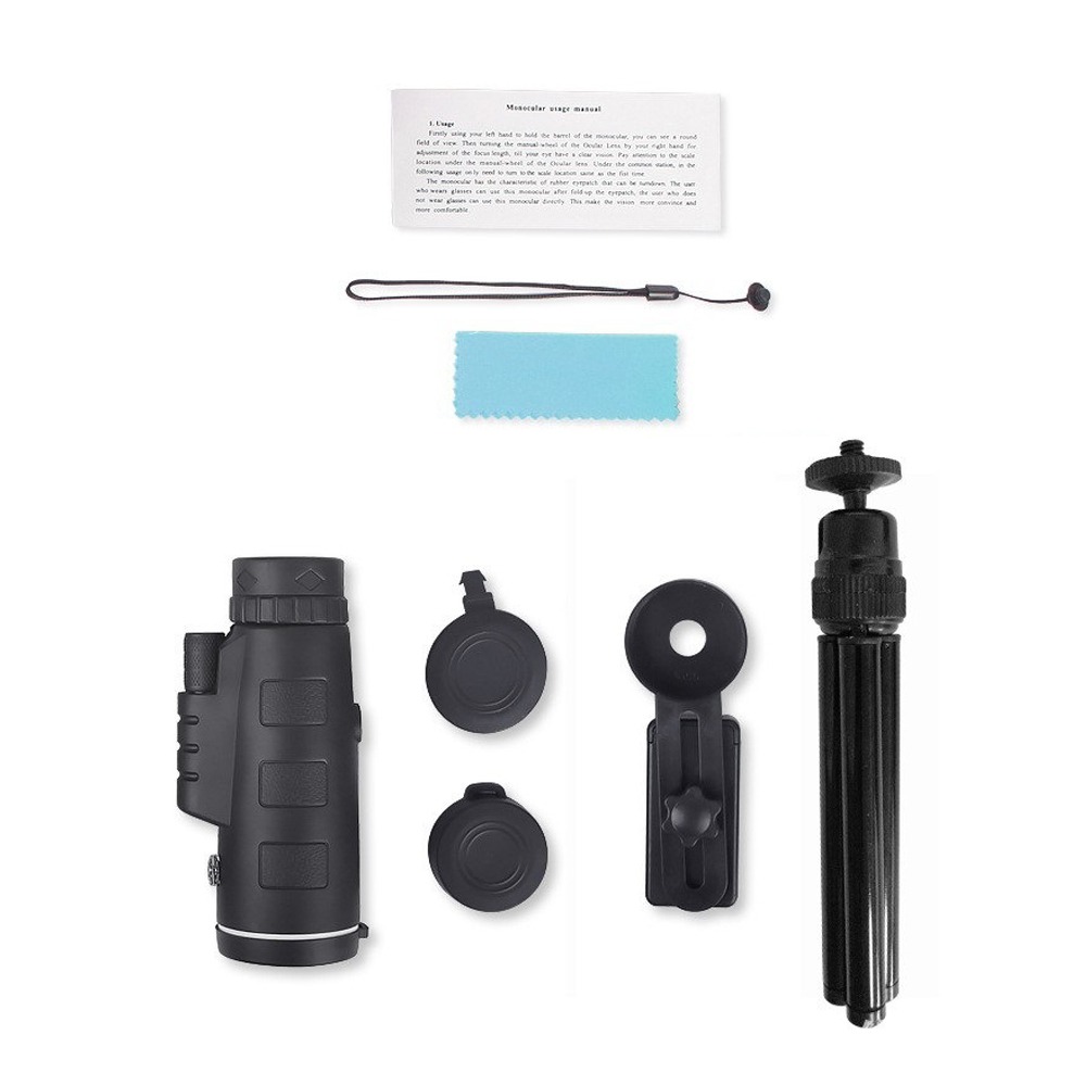 Monocular Night Vision - 줌 망원경 단안경 스마트폰 어댑터 야간