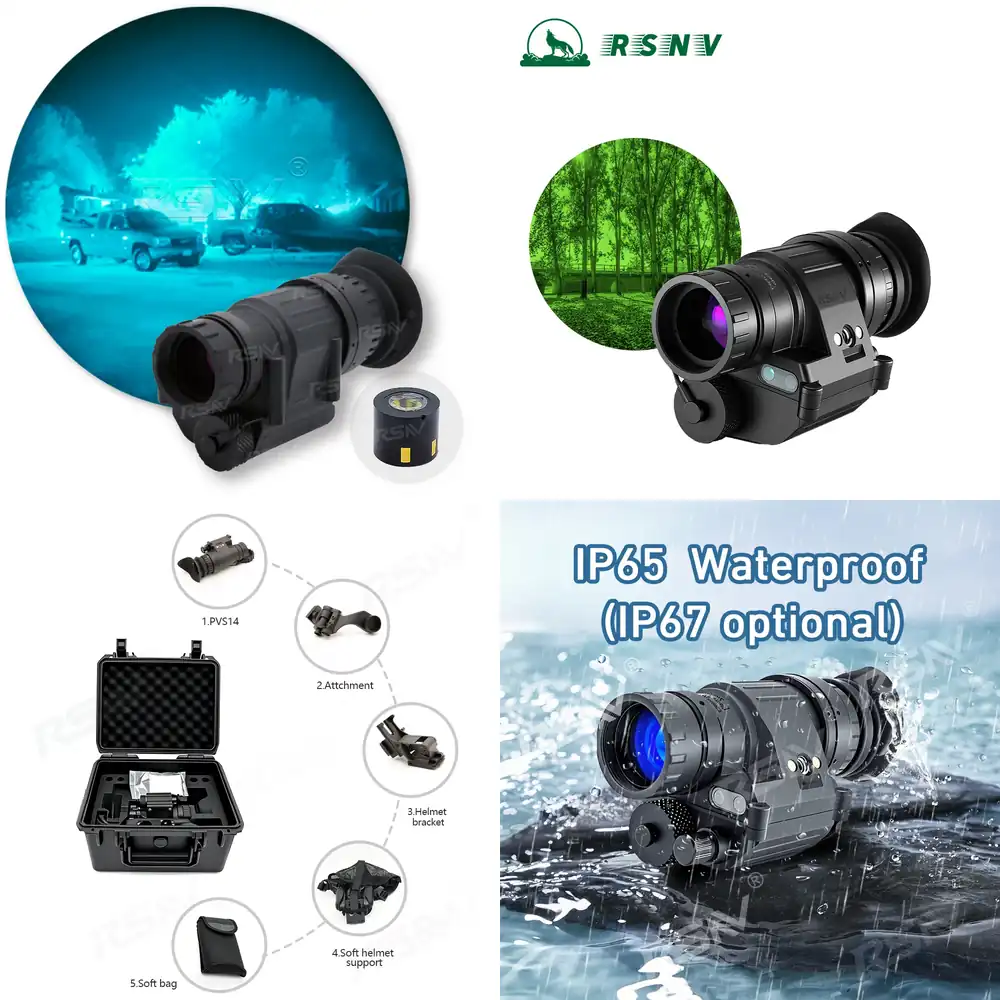 Monocular Night Vision - RSNV PVS14 바로 사용 가능한 헤드