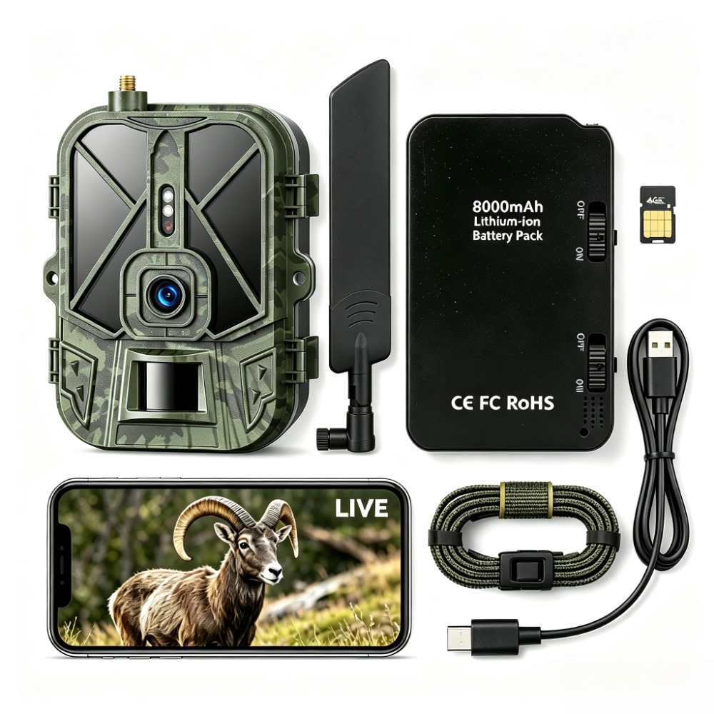 야외용 4G 120MP 4K 라이브 쇼 야생동물 카메라 - Hunting And Outdoor Shows 리뷰 및 가격