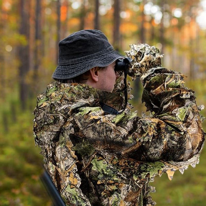사냥 정장 정글 잎 경량 위장 Ghillie 정장 후드 - Outdoor Hunting Photography 리뷰 및 가격