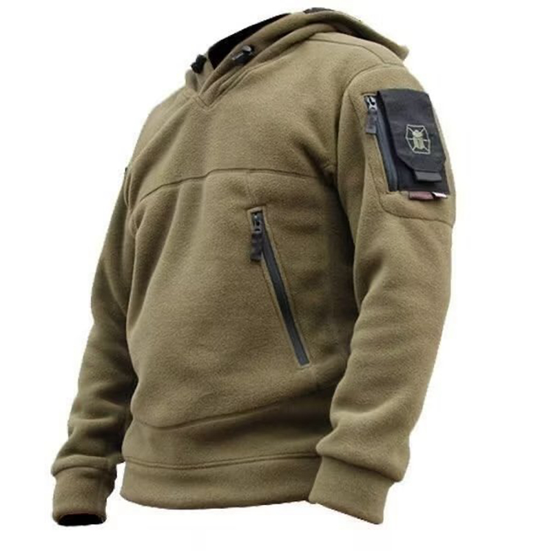 남자 겨울 열 양털 야외 사냥 지퍼 군사 전술 재킷 후 - Outdoor Hunting Hoodie 리뷰 및 가격